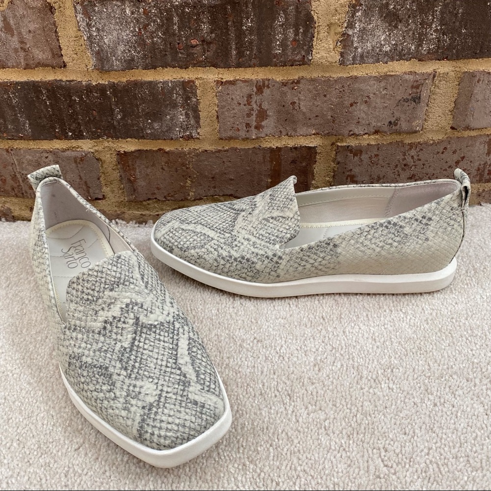 Franco Sarto Boston Snakeskin Print Loafers